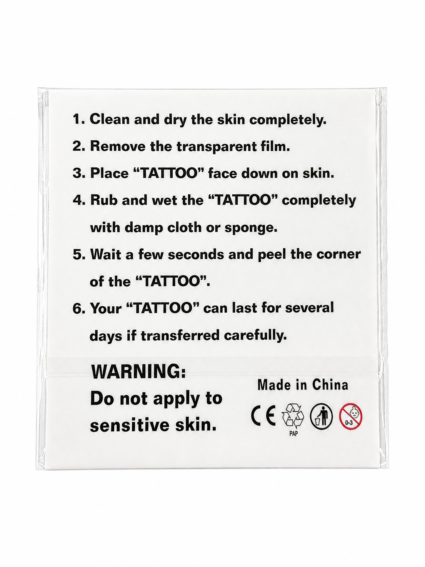 Rumbombe Klebetattoo Set