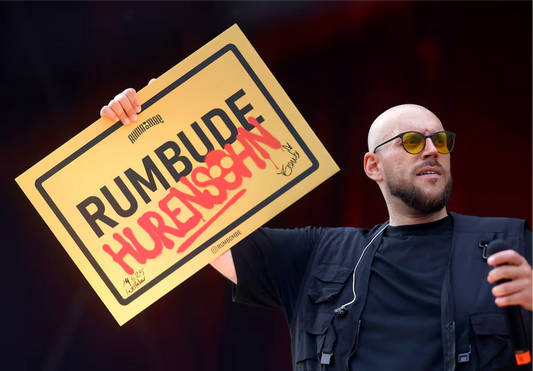 Hurensohn Pappschild