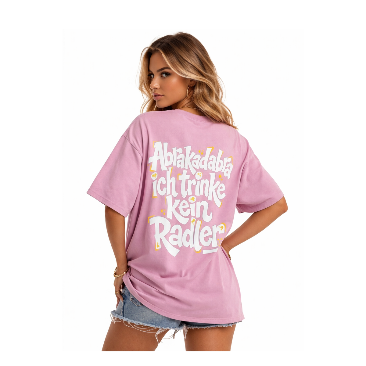 Rumbombe T-Shirt Abrakadabra rosa