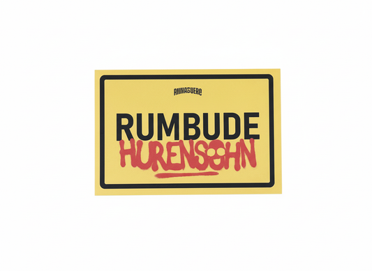 Hurensohn Pappschild